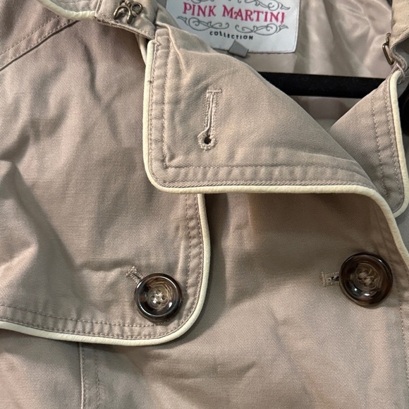 Pink Martini Beige Trench Coat - Picture 3 of 4